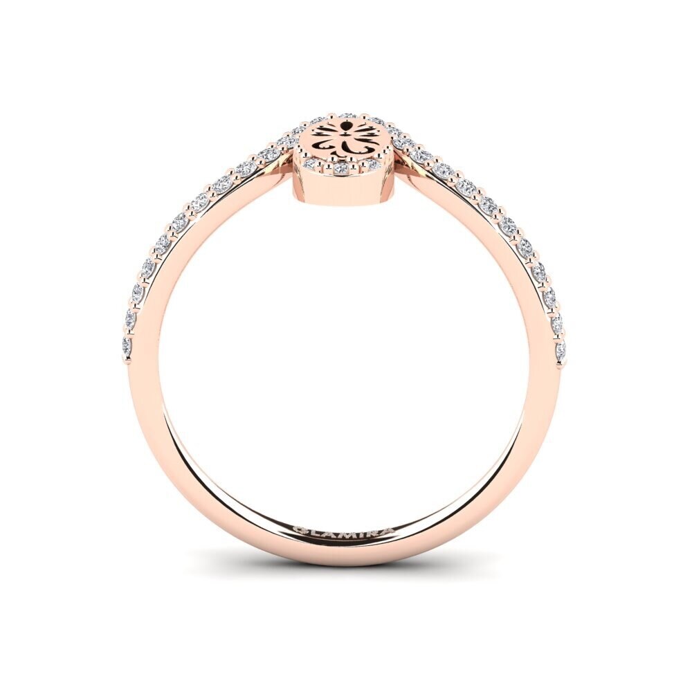 14ct Rose Gold Diamond Ring Ugyohewe