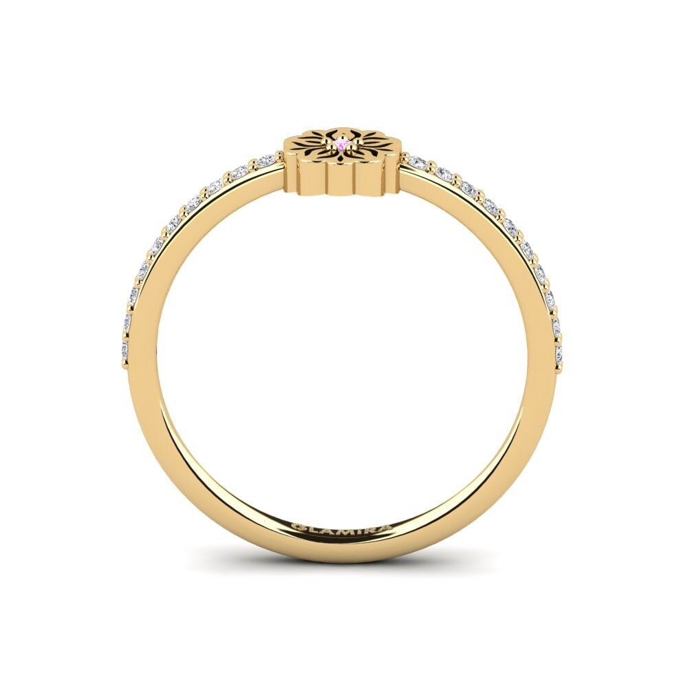 Zafiro Rosado Anillo Wishimye