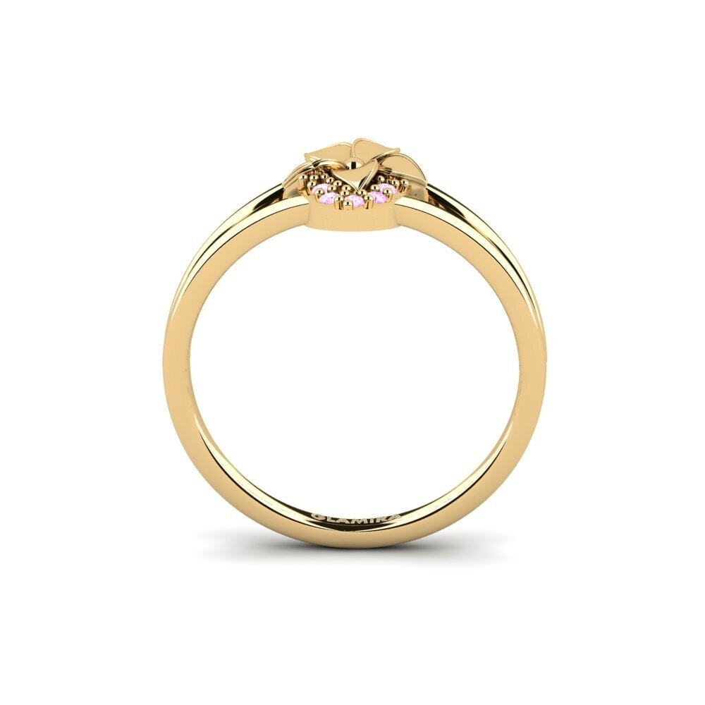 Zafiro Rosado Anillo Delancey