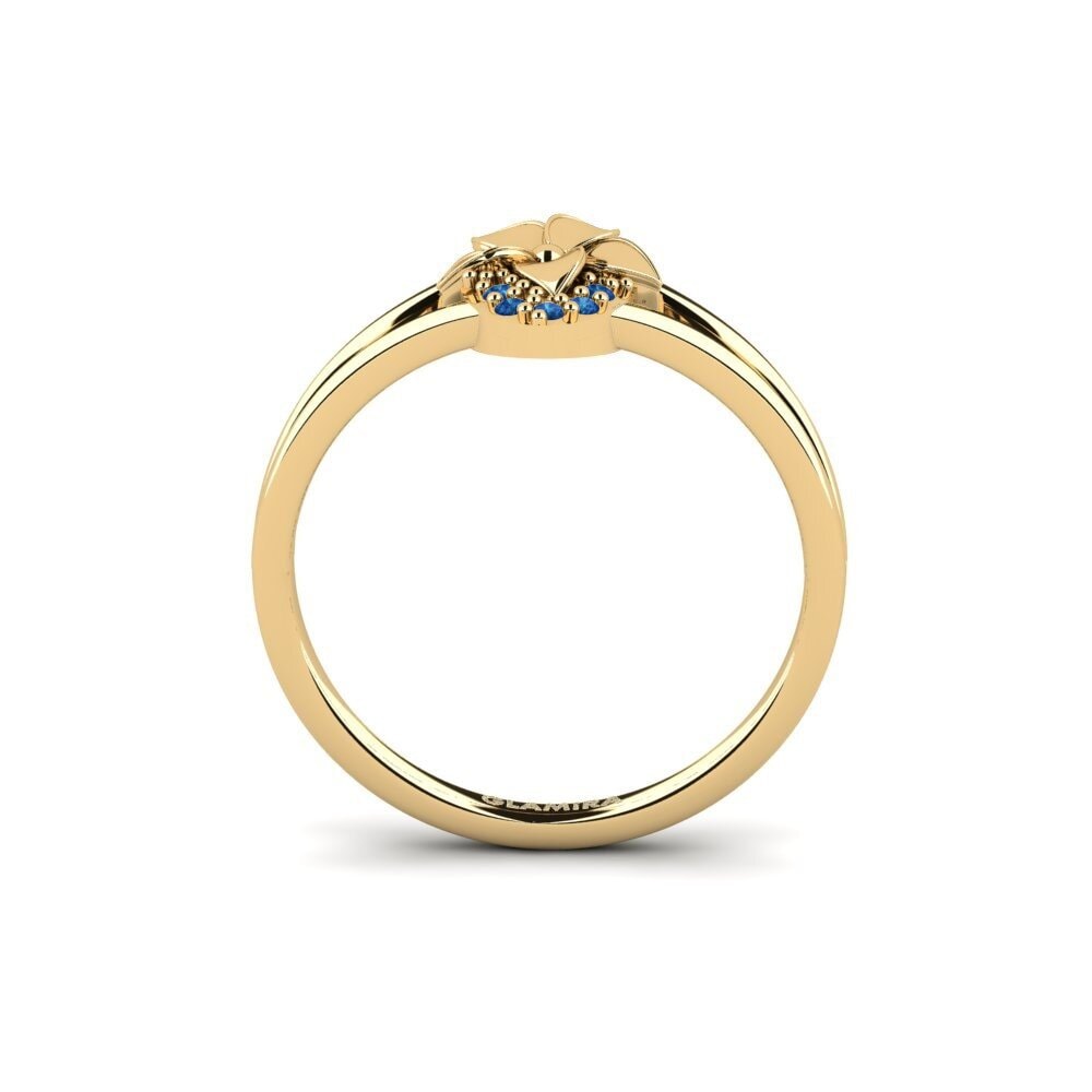 Dark Blue Zirconia Ring Delancey