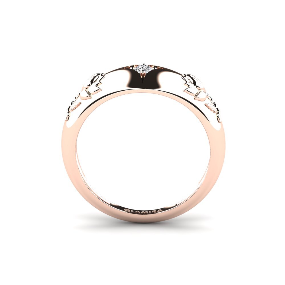 14ct Rose Gold Diamond Ring Djupverkan