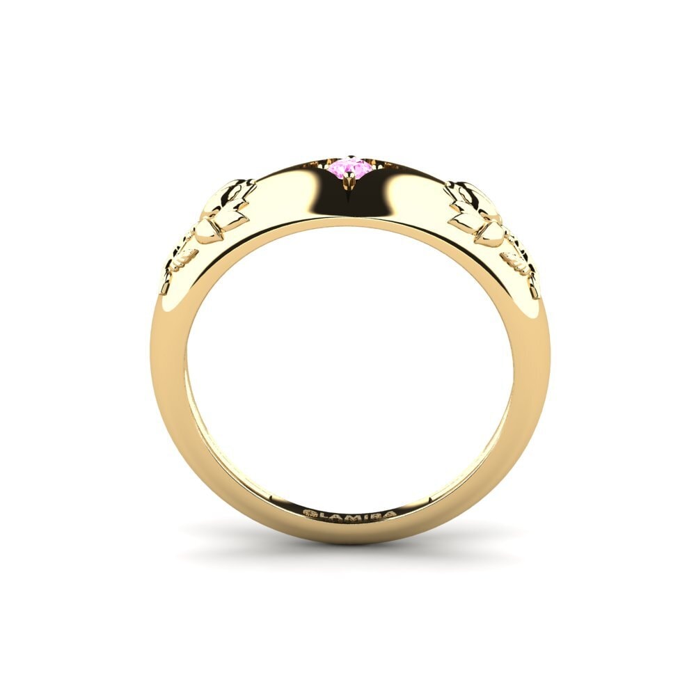 Zafiro Rosado Anillo Djupverkan