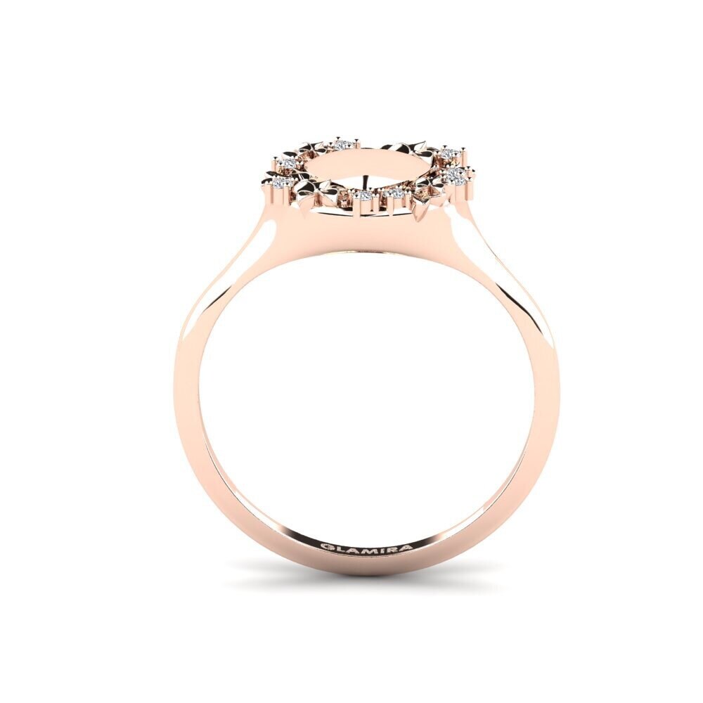 14ct Rose Gold Diamond Ring Fitzroya
