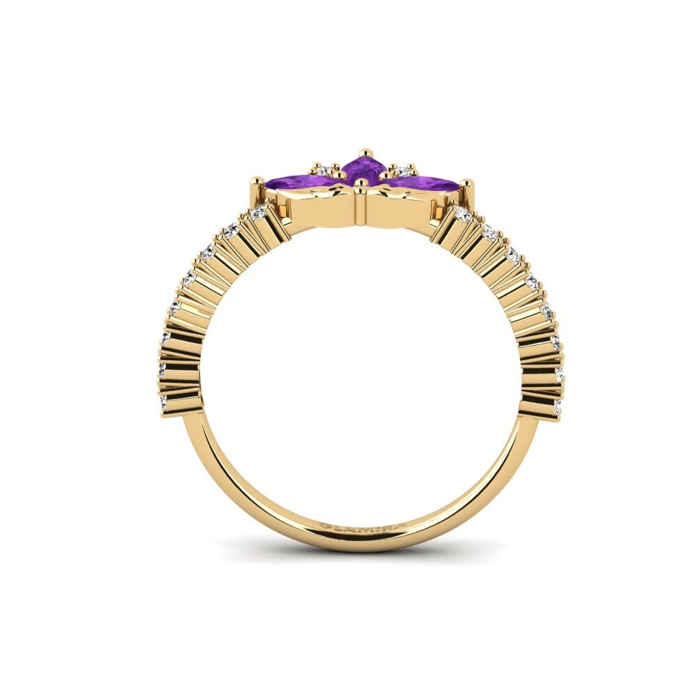 Amatista Anillo Intaglio