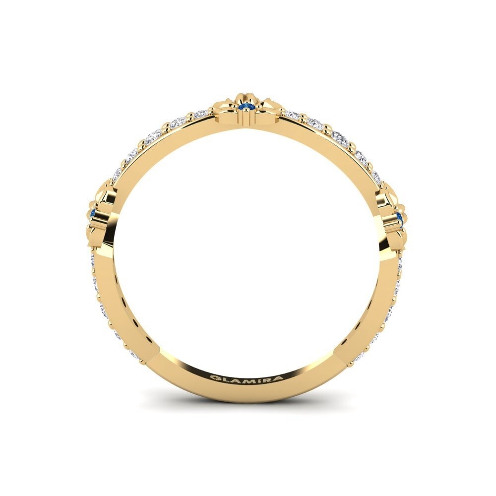 Dark Blue Zirconia Ring Ljusning