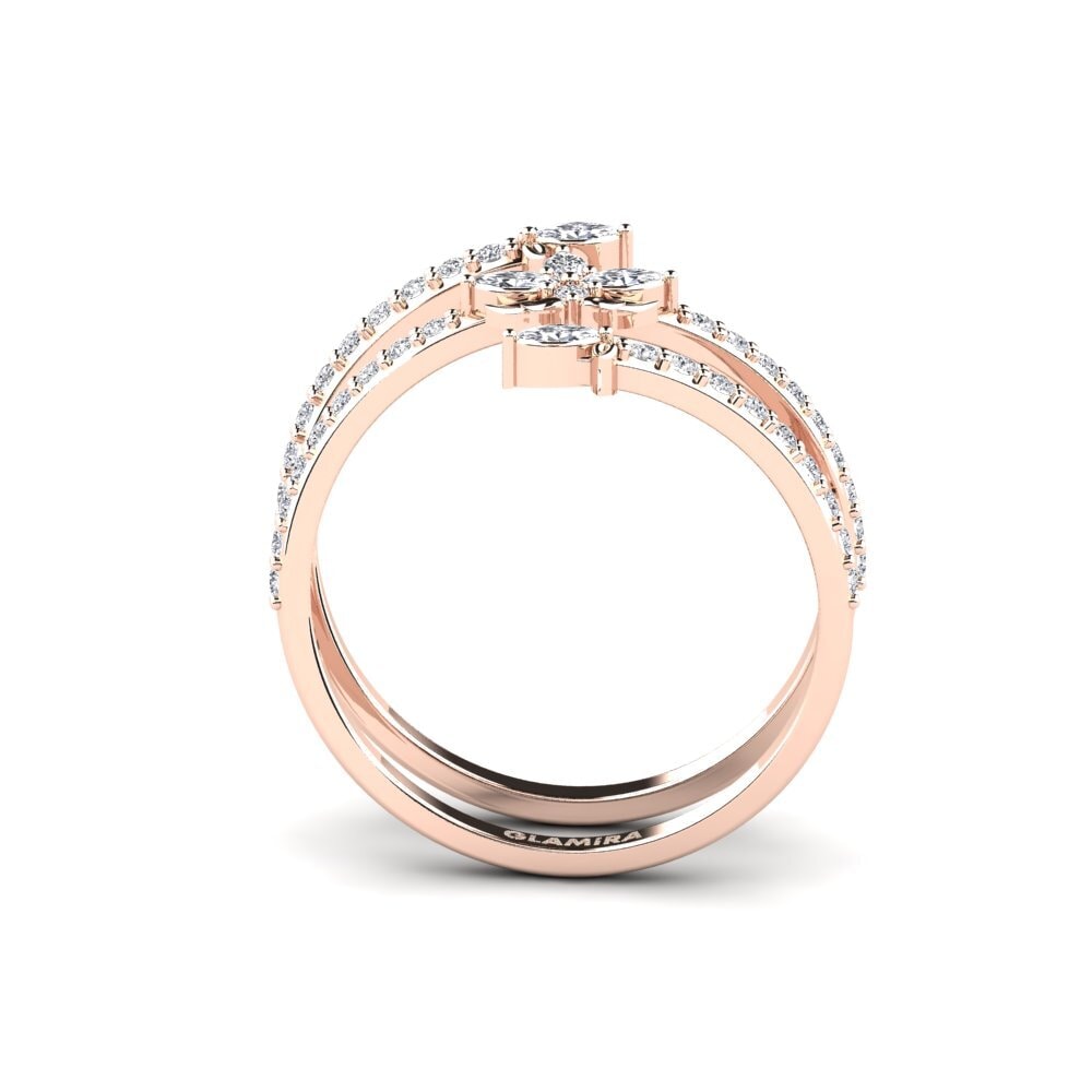 14ct Rose Gold Diamond Ring Omtanke