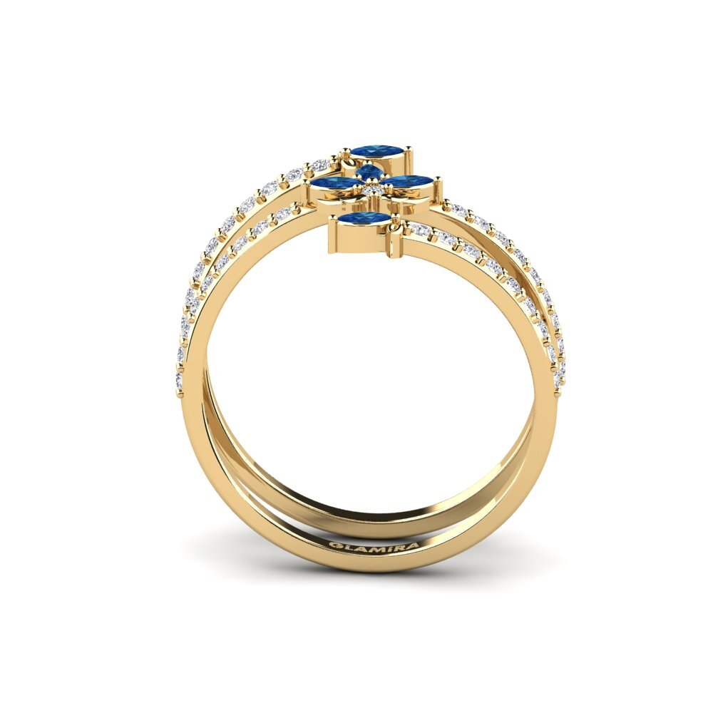 Dark Blue Zirconia Ring Omtanke