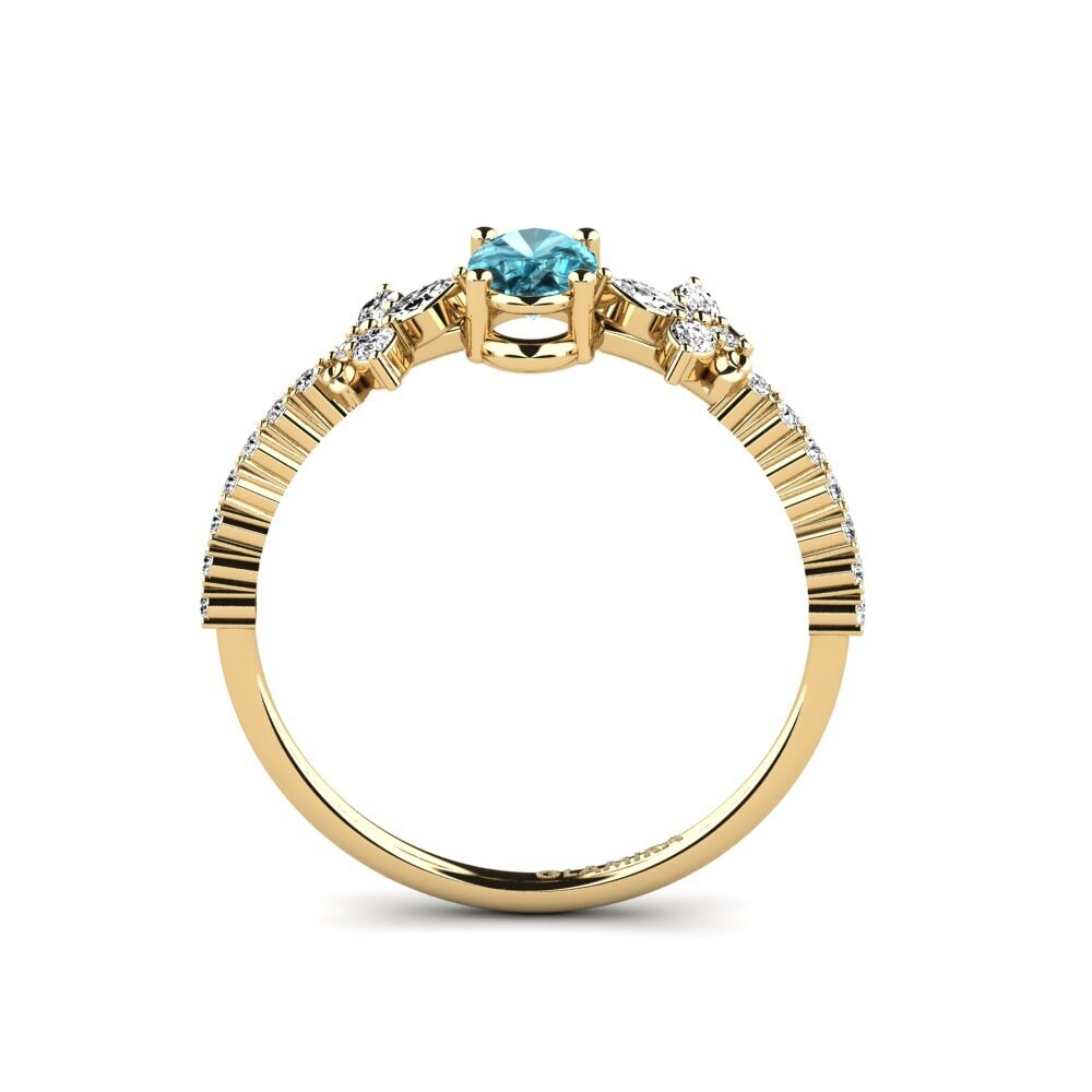 Blue Zircon Ring Sosiego