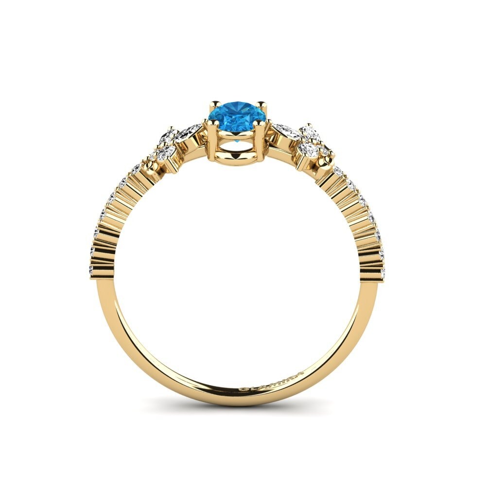 Topacio azul Anillo Sosiego