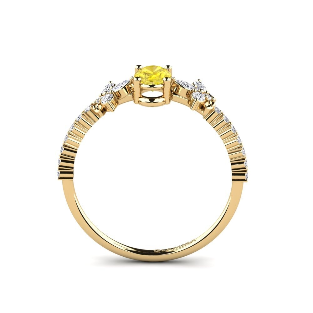 Zafiro amarillo Anillo Sosiego