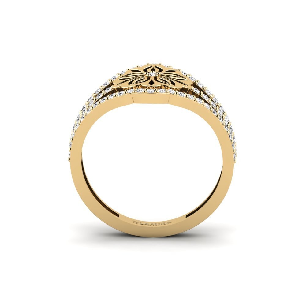 Zafiro blanco Anillo Tlapaktli