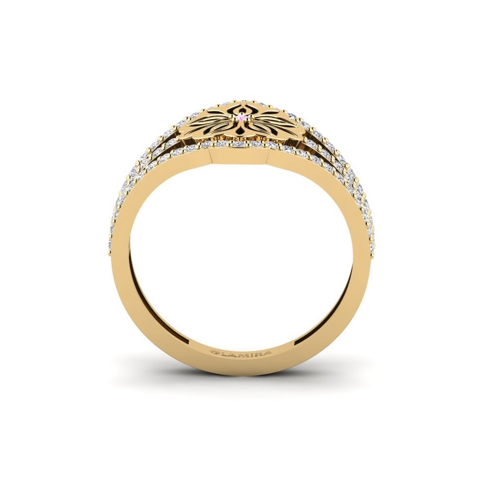 Zafiro Rosado Anillo Tlapaktli
