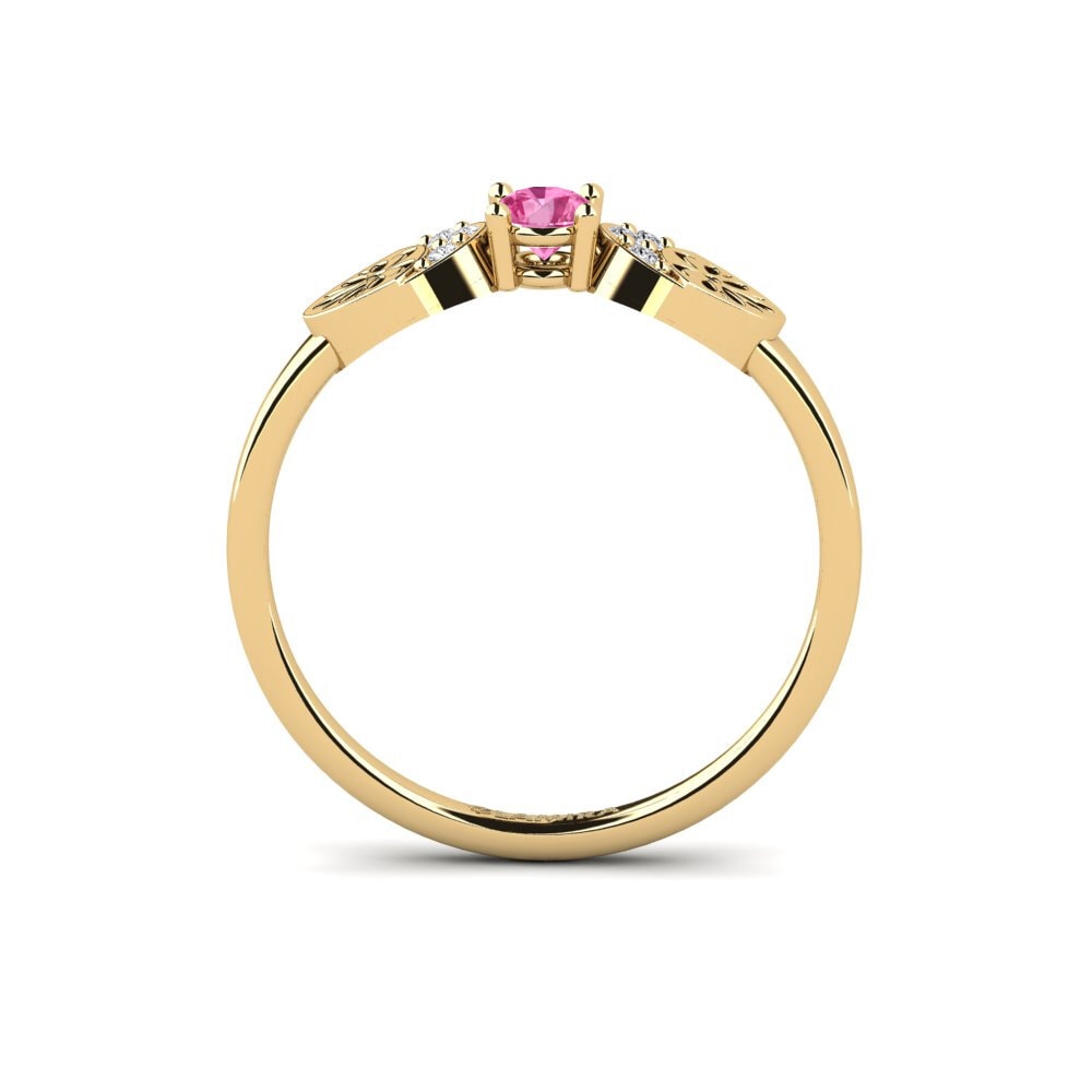 Zafiro Rosado Anillo Vrolik