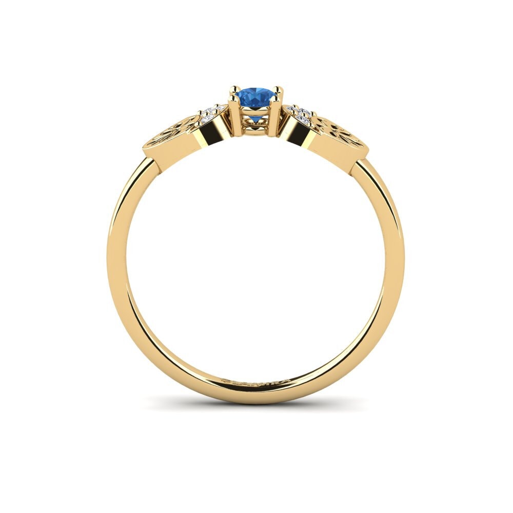 Dark Blue Zirconia Ring Vrolik