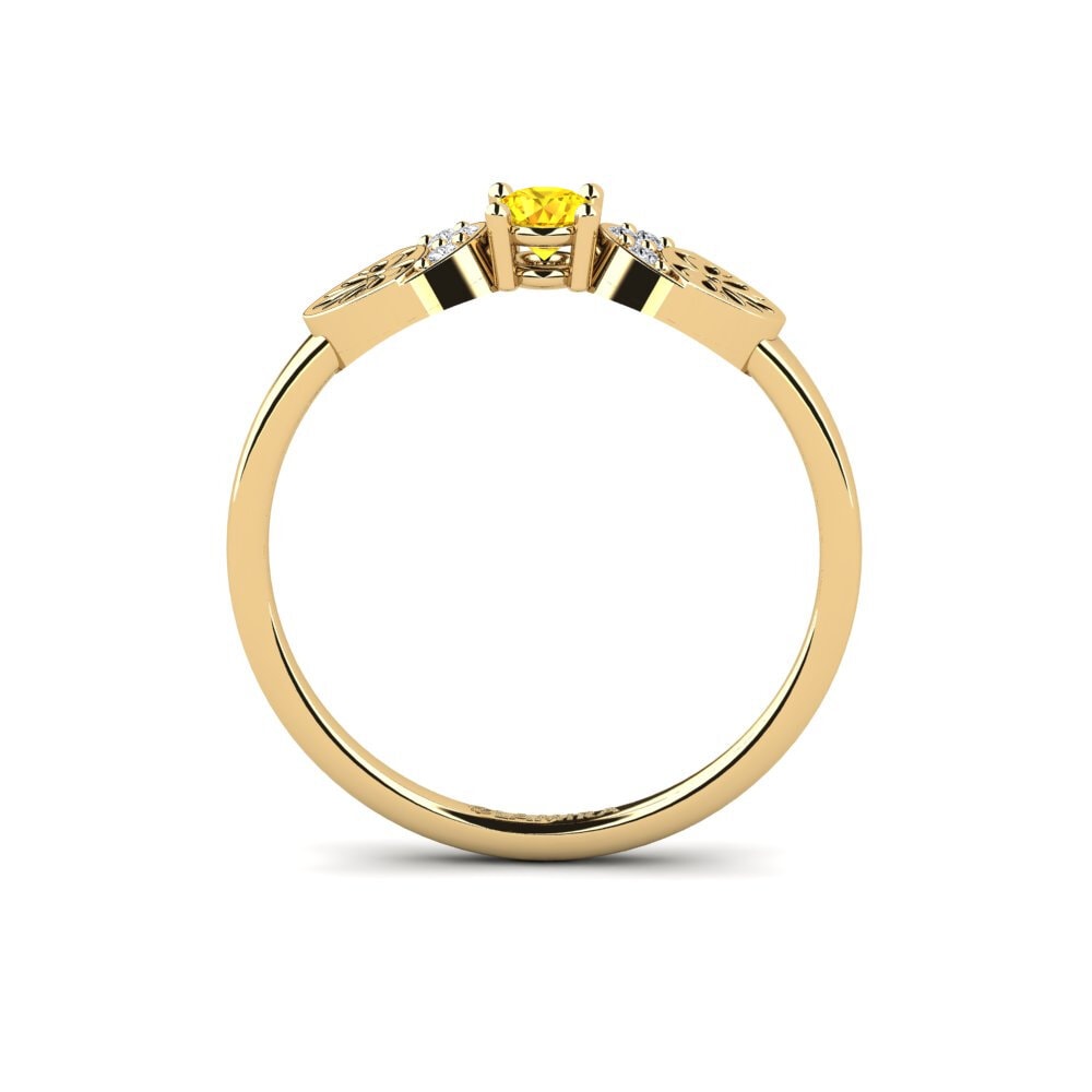 Zafiro amarillo Anillo Vrolik