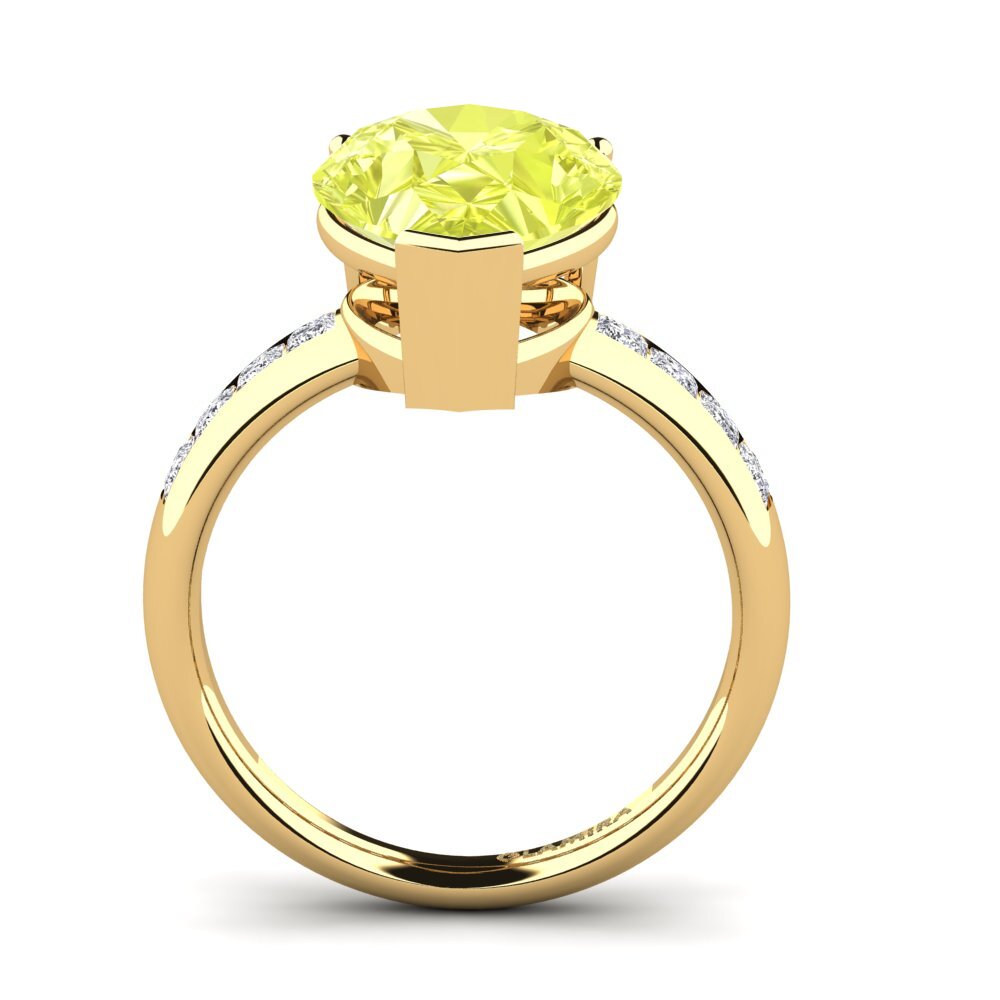Lemon Quartz Ring Barinda