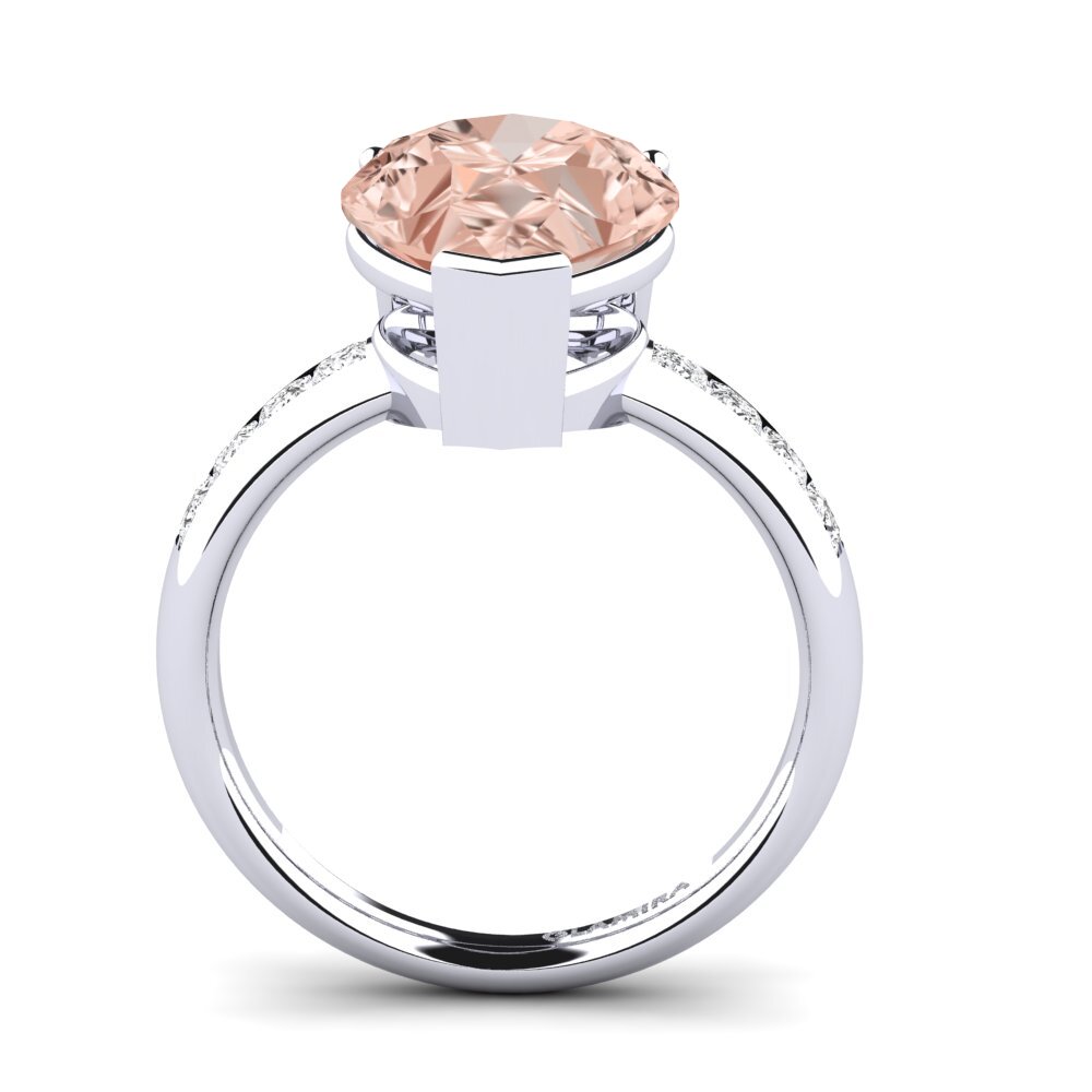White Silver Ring Barinda