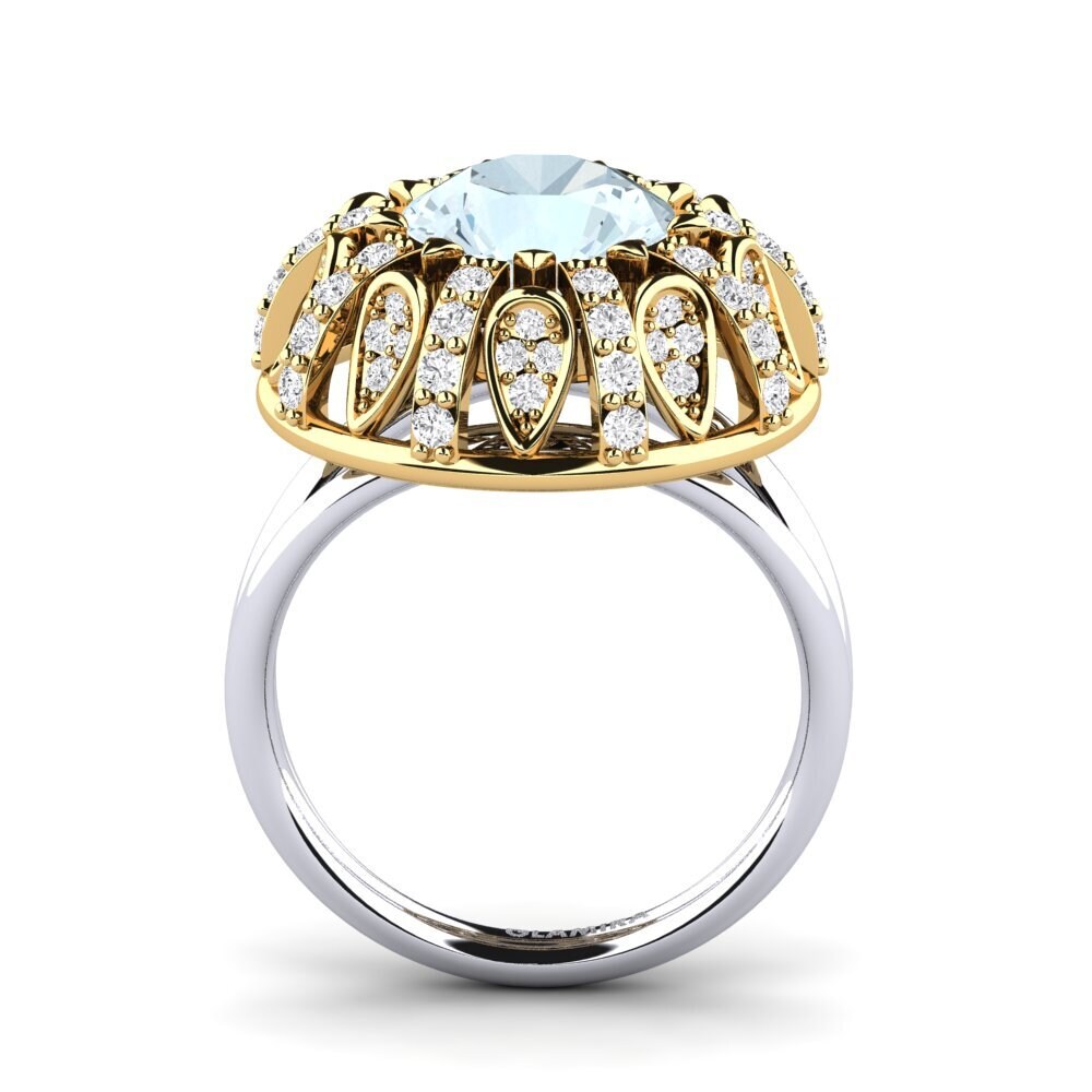 14ct Yellow / White Gold Engagement Ring Cindie