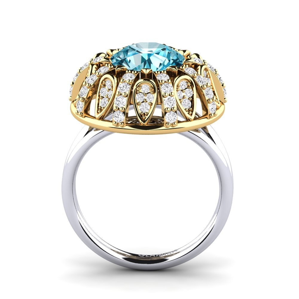 14ct Yellow / White Gold Engagement Ring Cindie