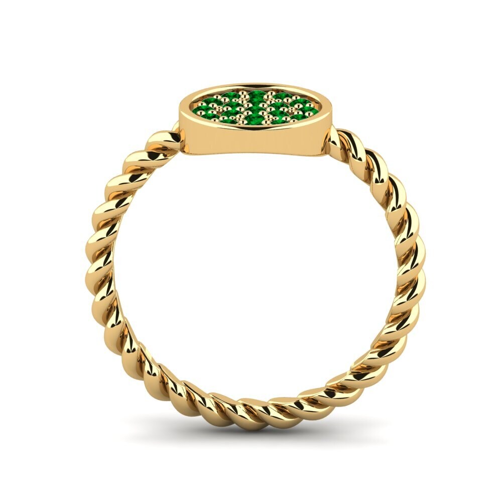 Zircônia Verde Anel Faler