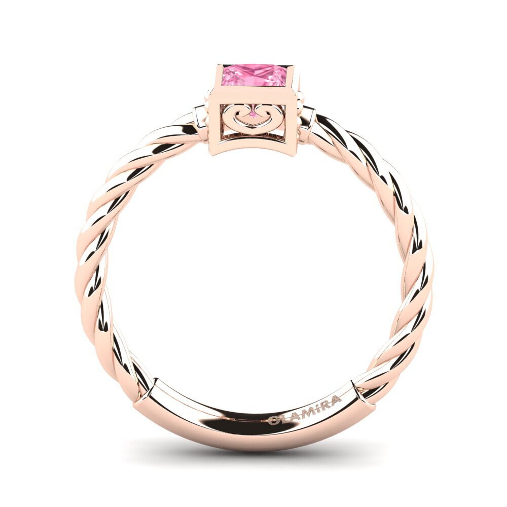 Princesa Zafiro Rosado Anillo Haggard