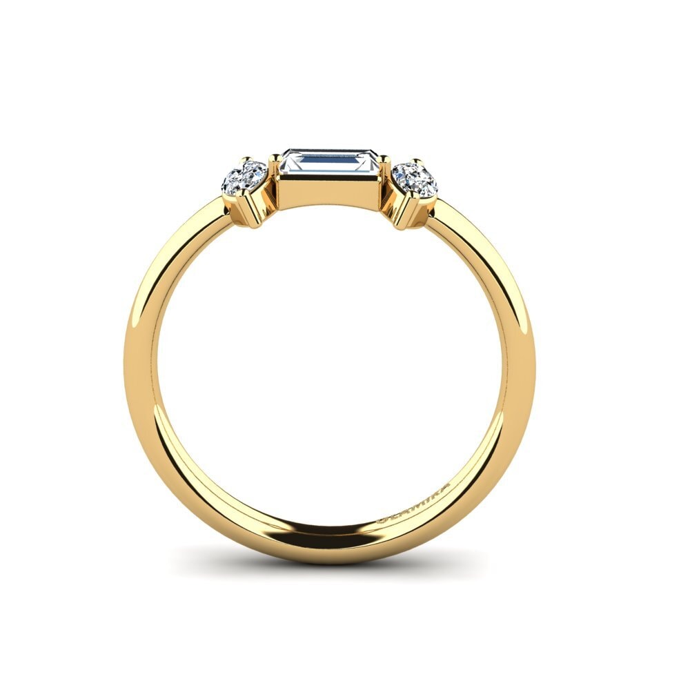 14ct Yellow Gold Engagement Ring Laxmi