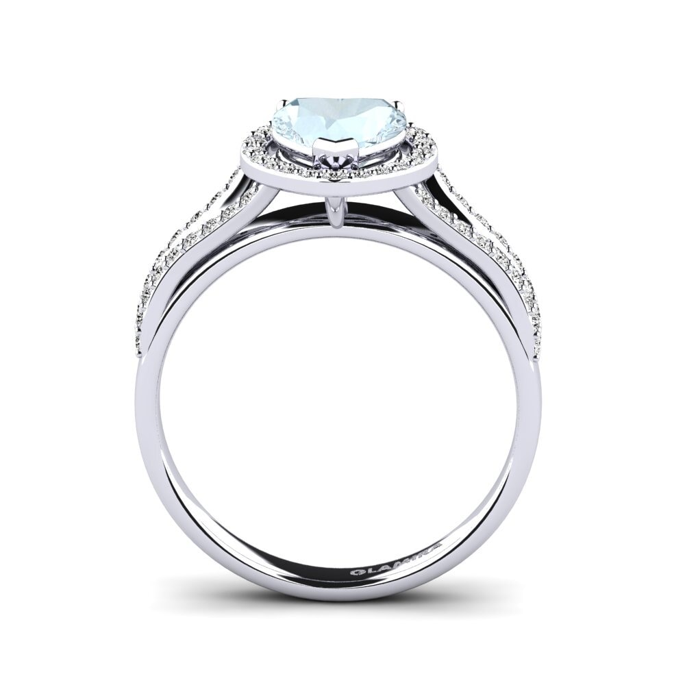 Aquamarine Engagement Ring Lovelace