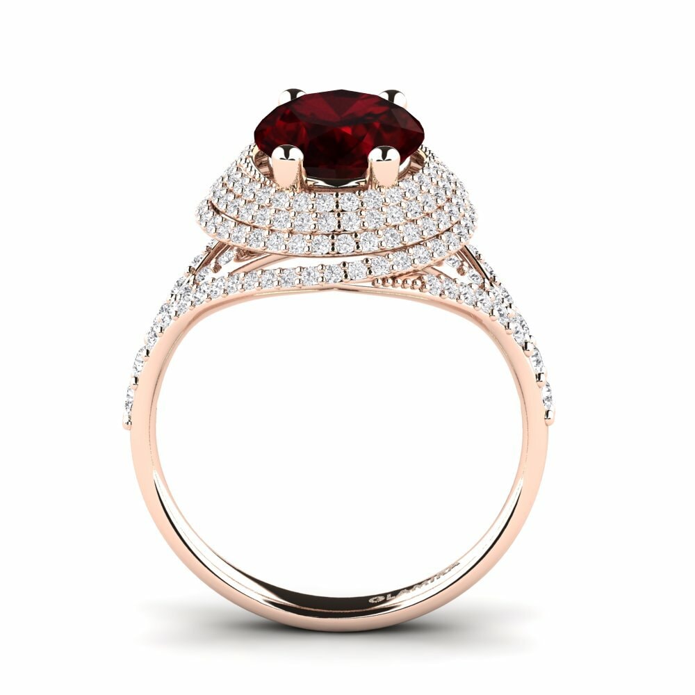 Granate Anillo de compromiso Noelle