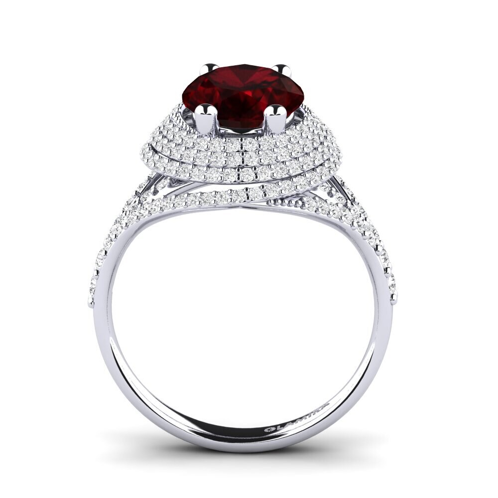 9ct White Gold Engagement Ring Noelle