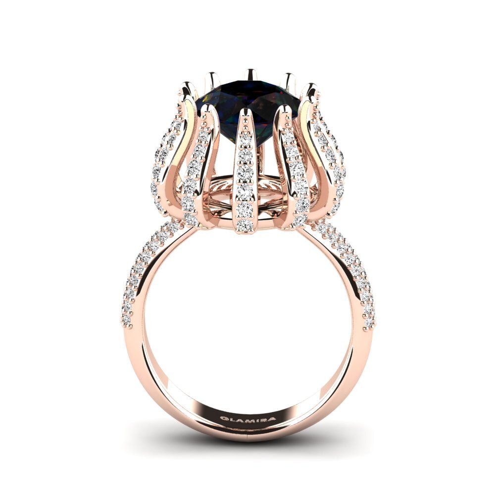Opalo Negro Anillo de compromiso Zekrom