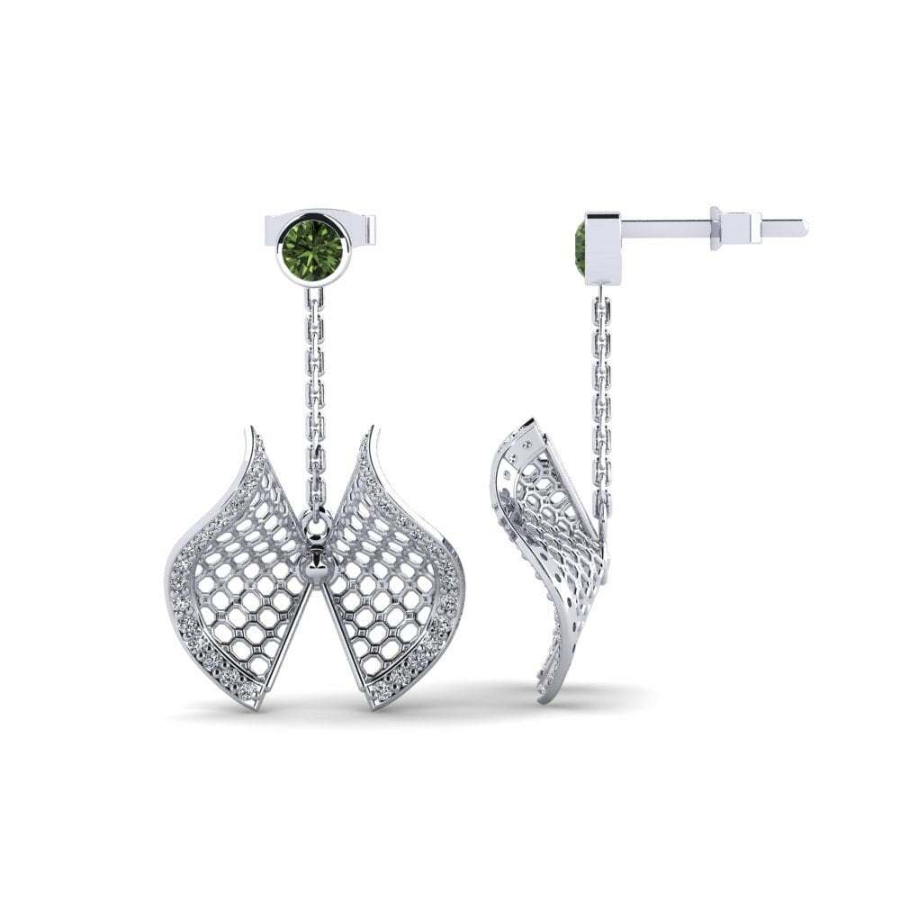 Zafiro Verde Pendiente de mujer Julep