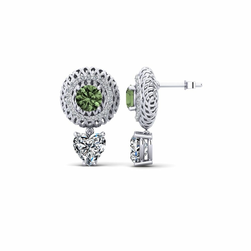 Zafiro Verde Pendiente de mujer Kotte