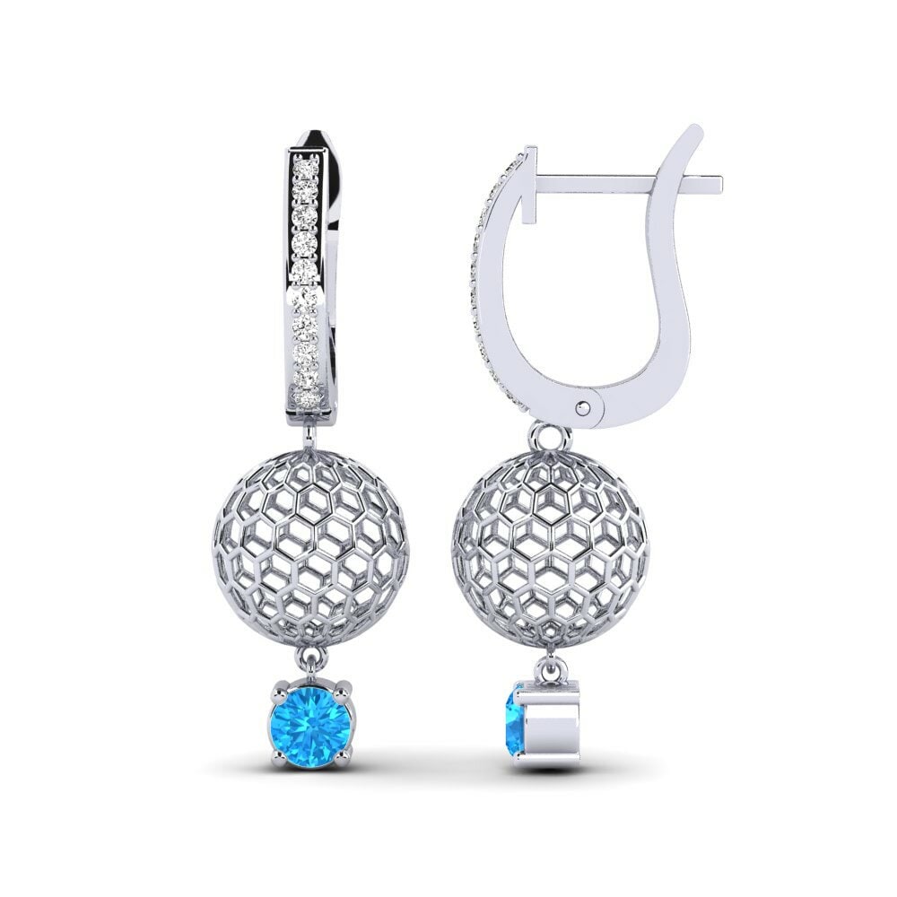 Blue Topaz Women's Earring Nam