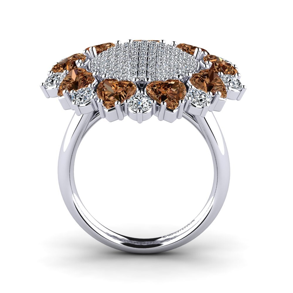 Bruine Diamant Ringen Auburn