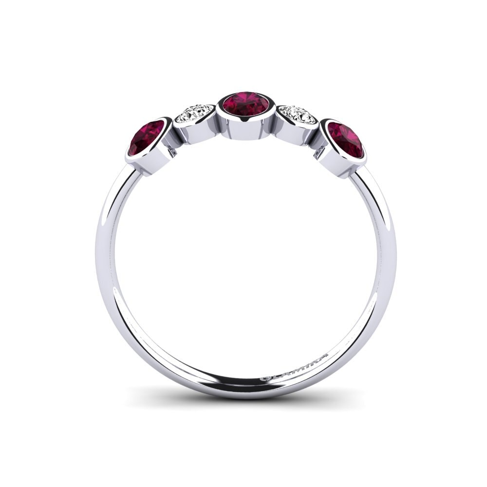 Rhodolite Garnet Engagement Ring Awasa