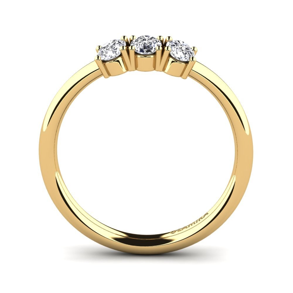 Moissanite Anel de Noivado Basant