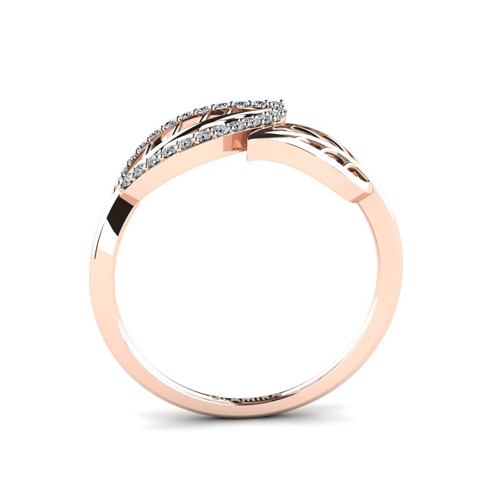 14K Rood Goud Zirkoon Ringen Charlize