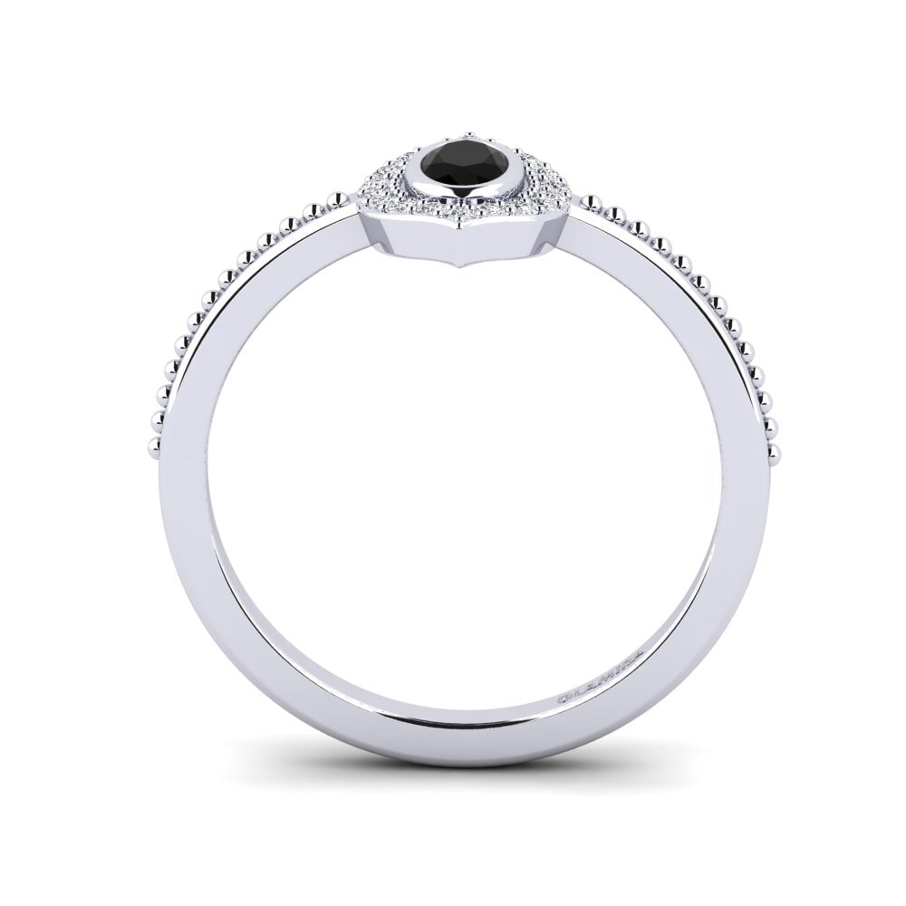 Schwarzer Diamant Verlobungsring Clinard