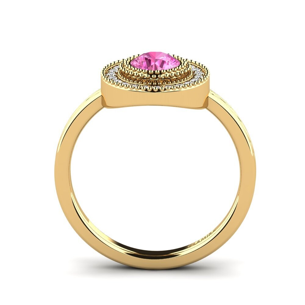 Topacio Rosa Anillo de compromiso Destinesia