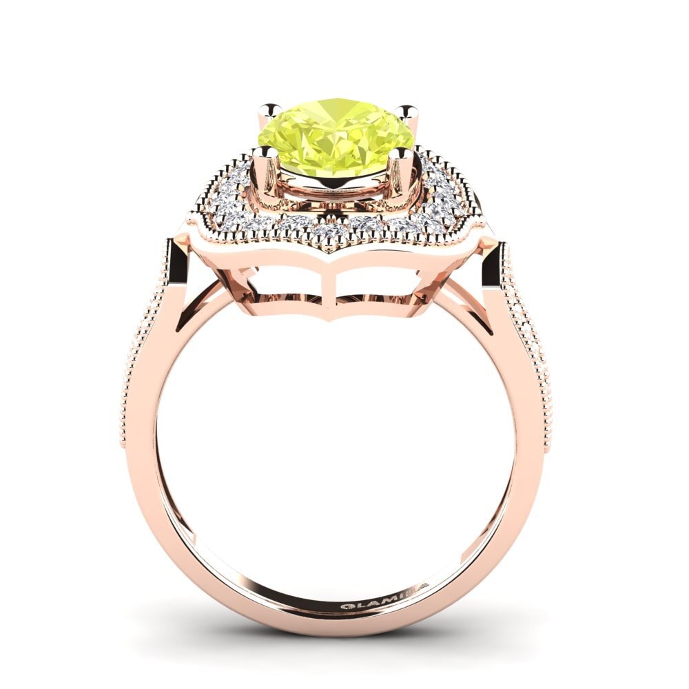 Lemon Quartz Engagement Ring Dwarrenson