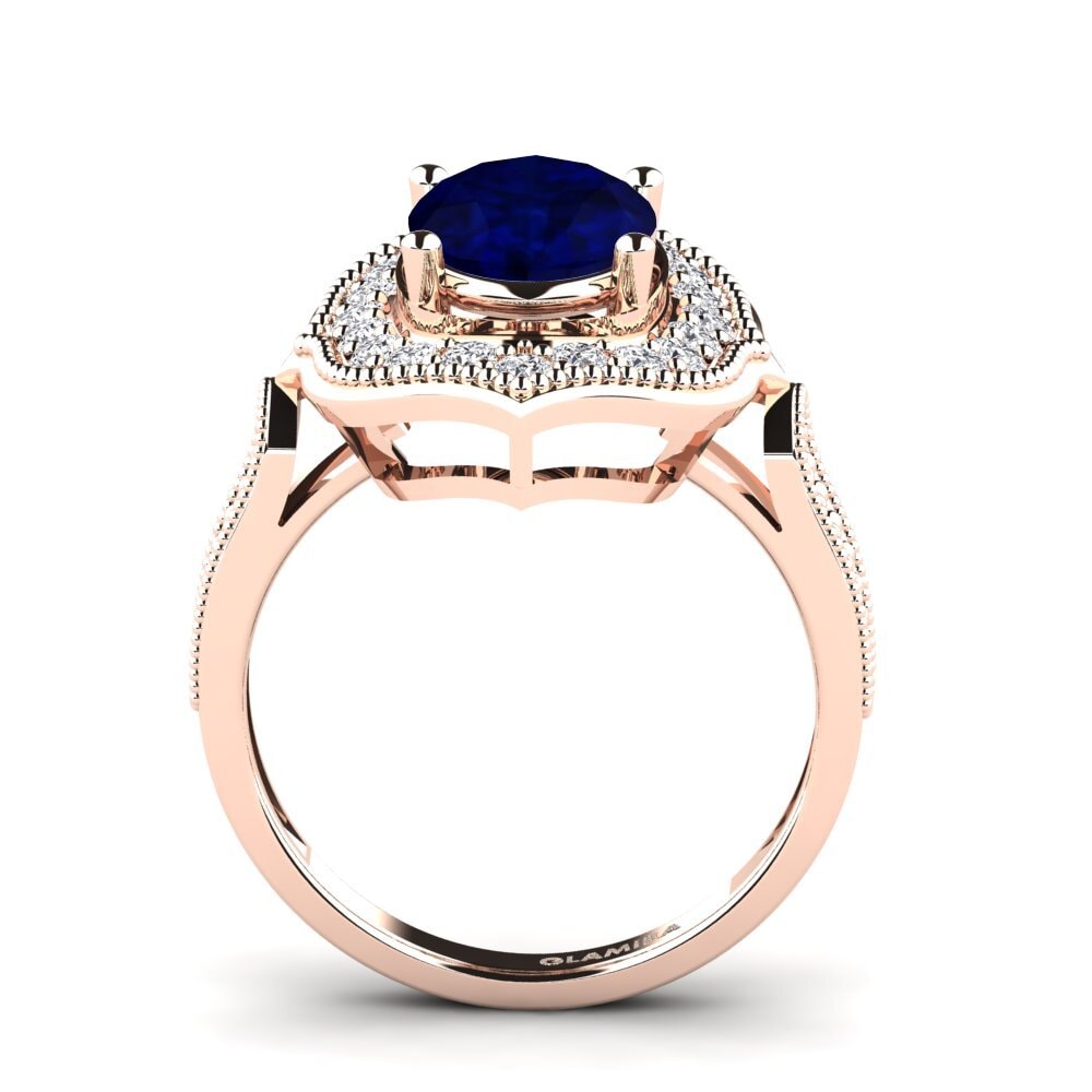 Zafiro Anillo de compromiso Dwarrenson