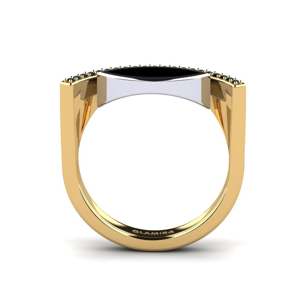 Schwarzer Diamant Ring Elboros