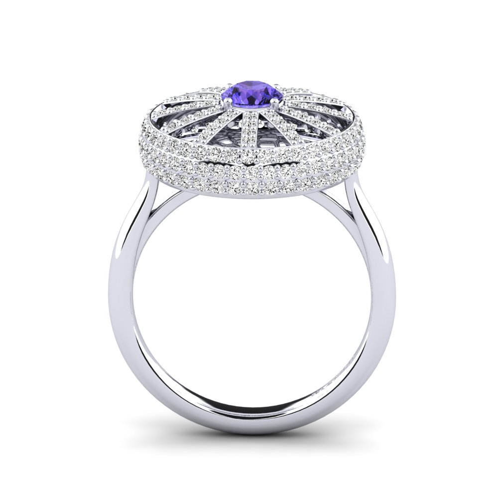 Tanzanite Anel Hwasa