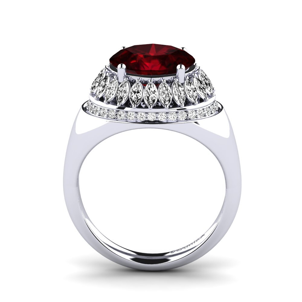 Granate Anillo de compromiso Rumer