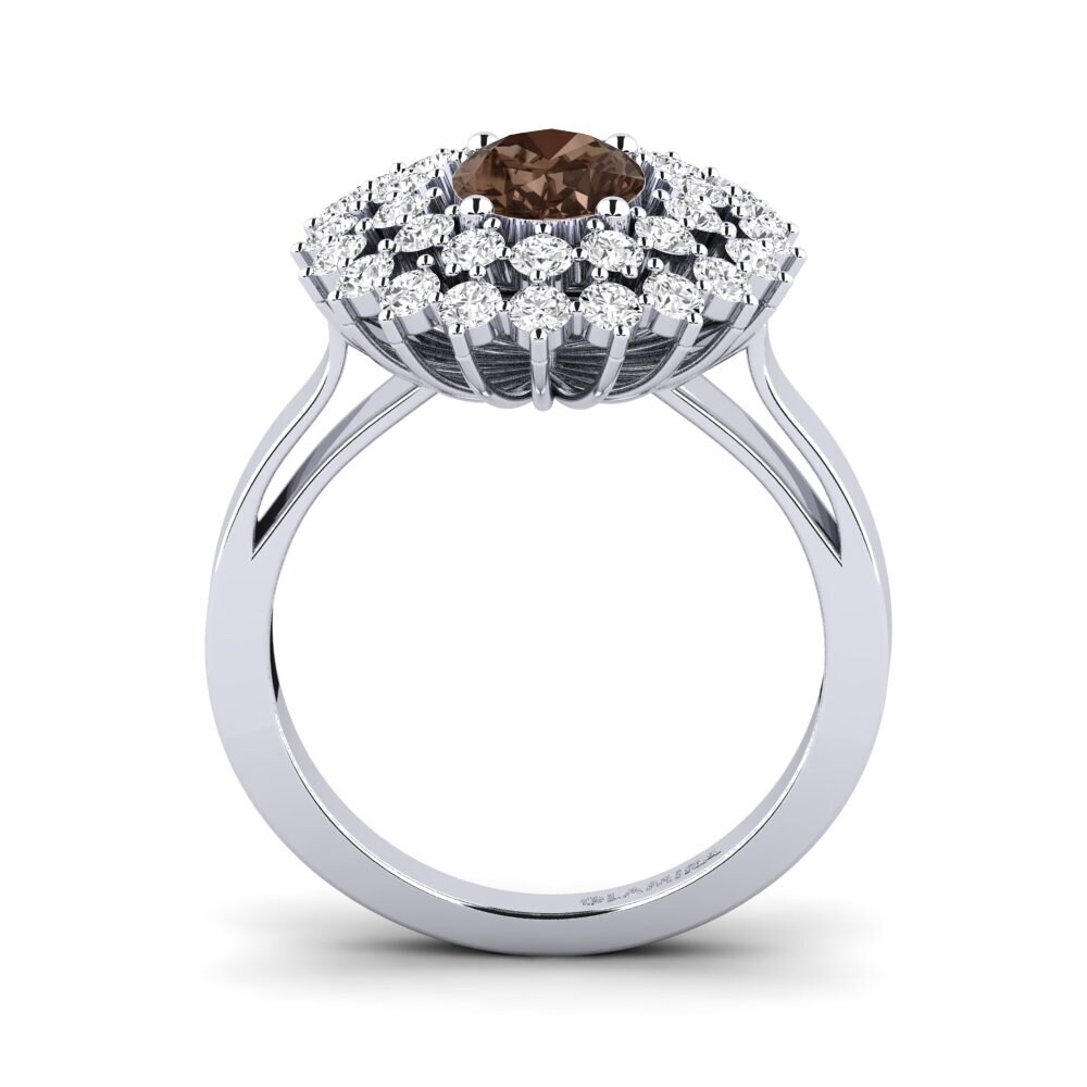 Smoky Quartz Engagement Ring Serenaz