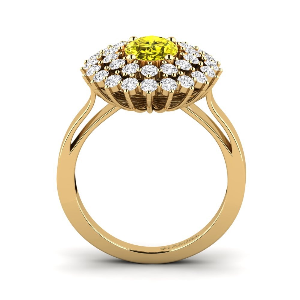 18ct Yellow Gold Engagement Ring Serenaz
