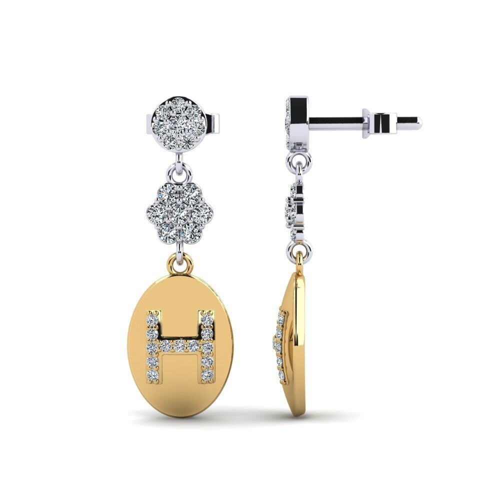 14ct Yellow & White Gold Women's Earring Arteila H