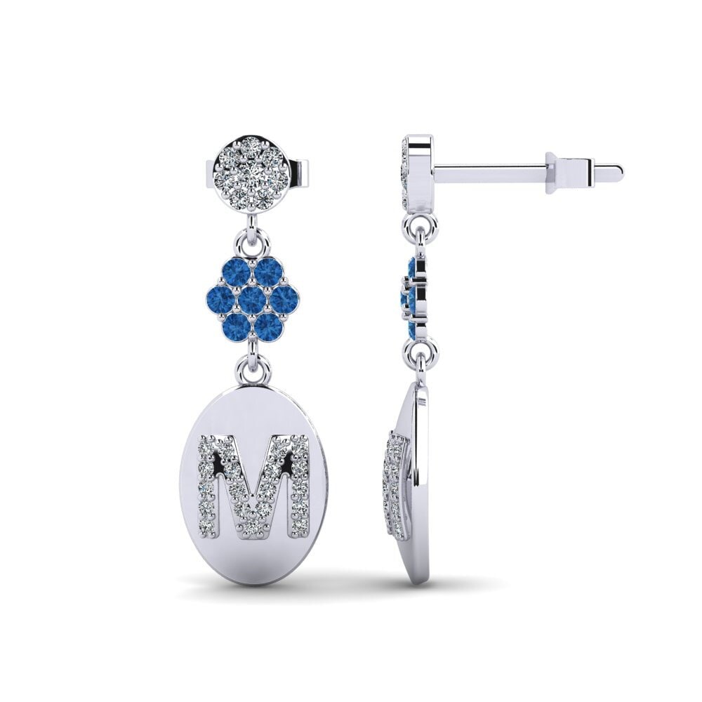 Dark Blue Zirconia Women's Earring Arteila M