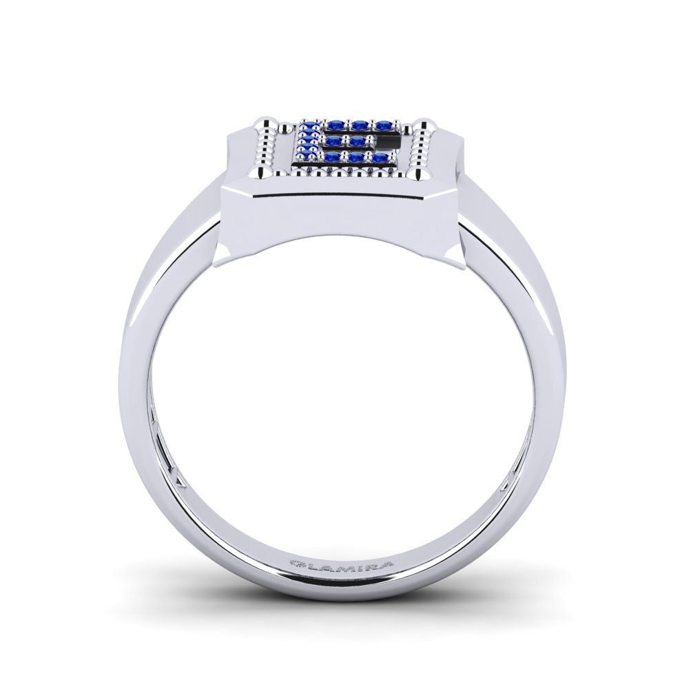Palladium 950 Saphir Ringe Covoque E
