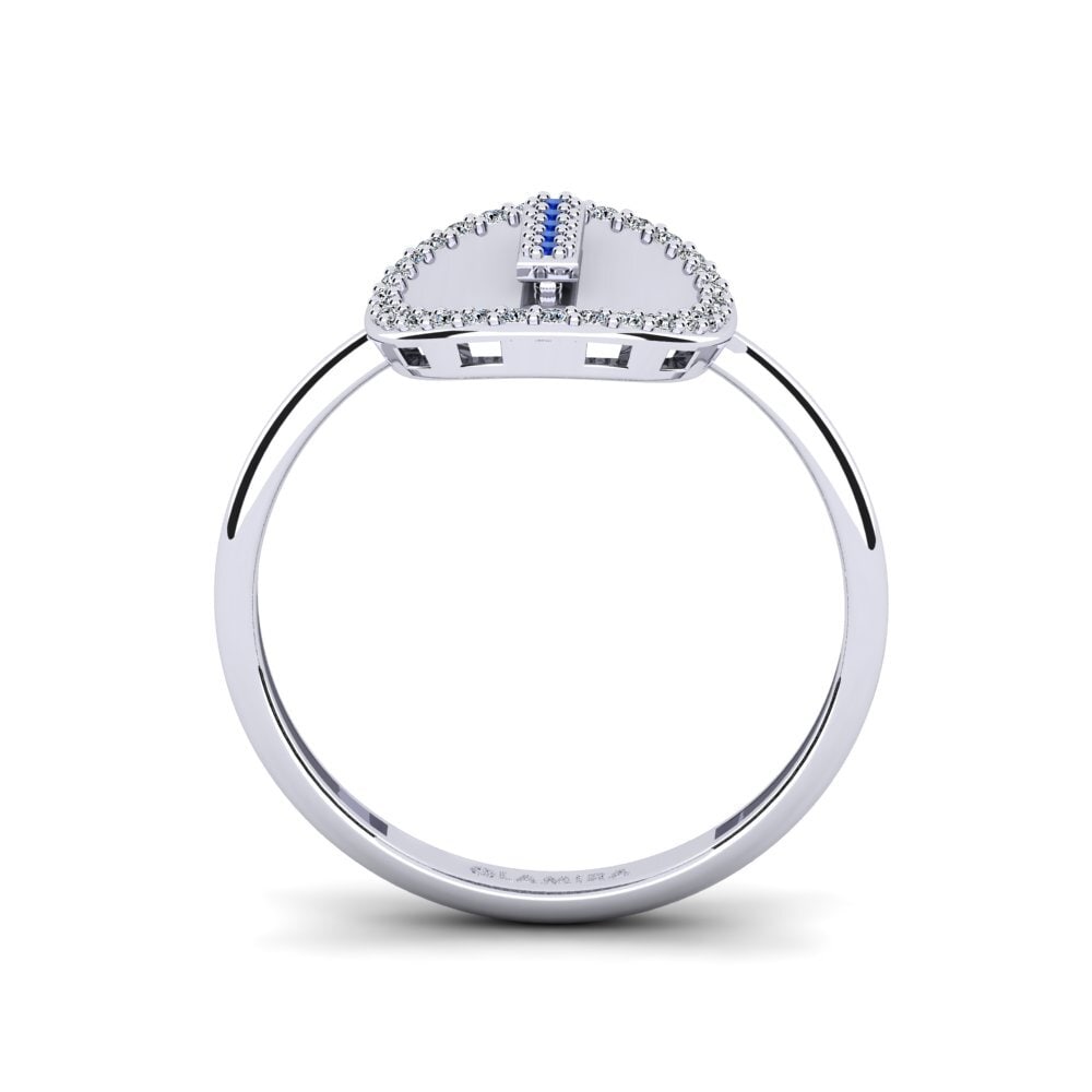 Palladium 950 Saphir Ringe Cytise I